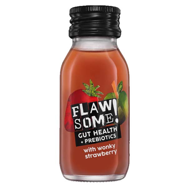 Flawsome! Shot - Gut Health Prebiotic & Strawberry x12