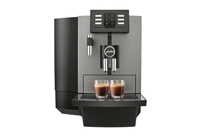 Professional solution for black coffee and water for tea (suitable for medium and large offices) - Jura JX6 - Dark Innox